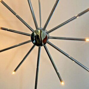 Christmas Classics White Light Hanging Starburst Sputnik Chrome Wall Nova 13 in